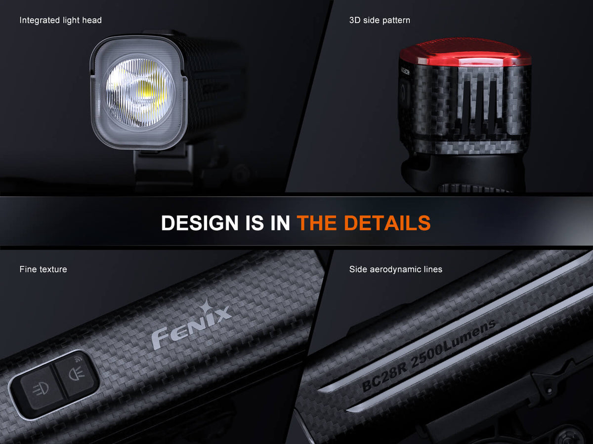 Fenix BC28R Smart Head & Tail Bike Light Combo by Fenix Store