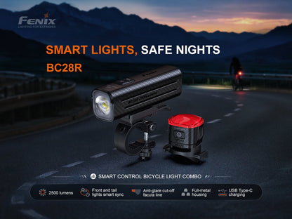 Fenix BC28R Smart Head & Tail Bike Light Combo by Fenix Store