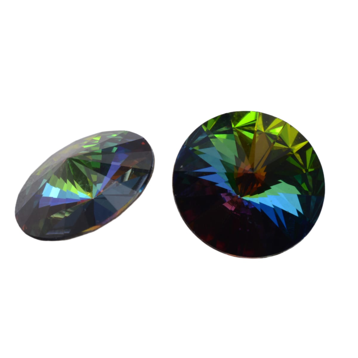Swarovski Crystal 1122 14mm Rivoli Round Stone - Vitrail Medium by Continental Bead Suppliers