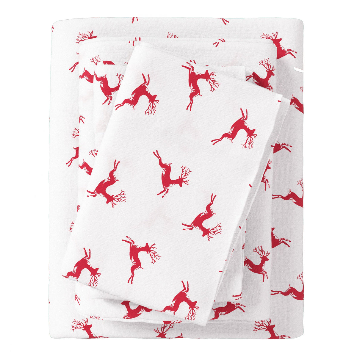 Turkish Cotton Christmas Flannel Sheet Set - Whittaker Collection by Great Bay Home