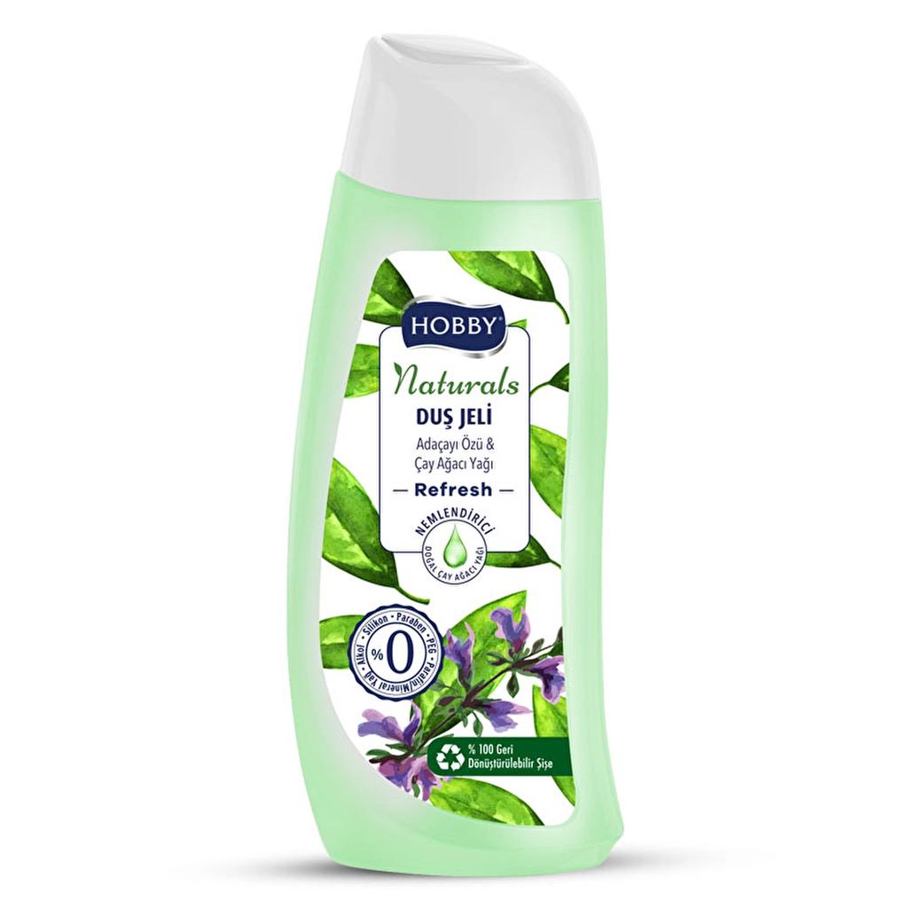 Hobby Naturals Refresh Shower Gel Sage & Tea Tree Oil 500 ml by Beauty Care Bag