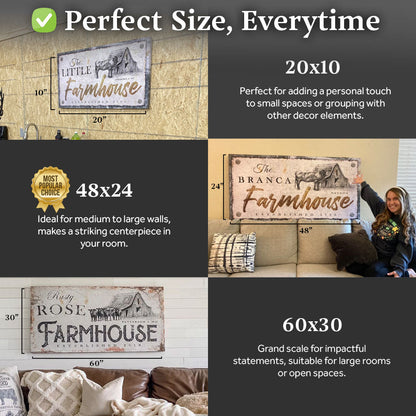 Rustic Farmhouse Sign by Tailored Canvases