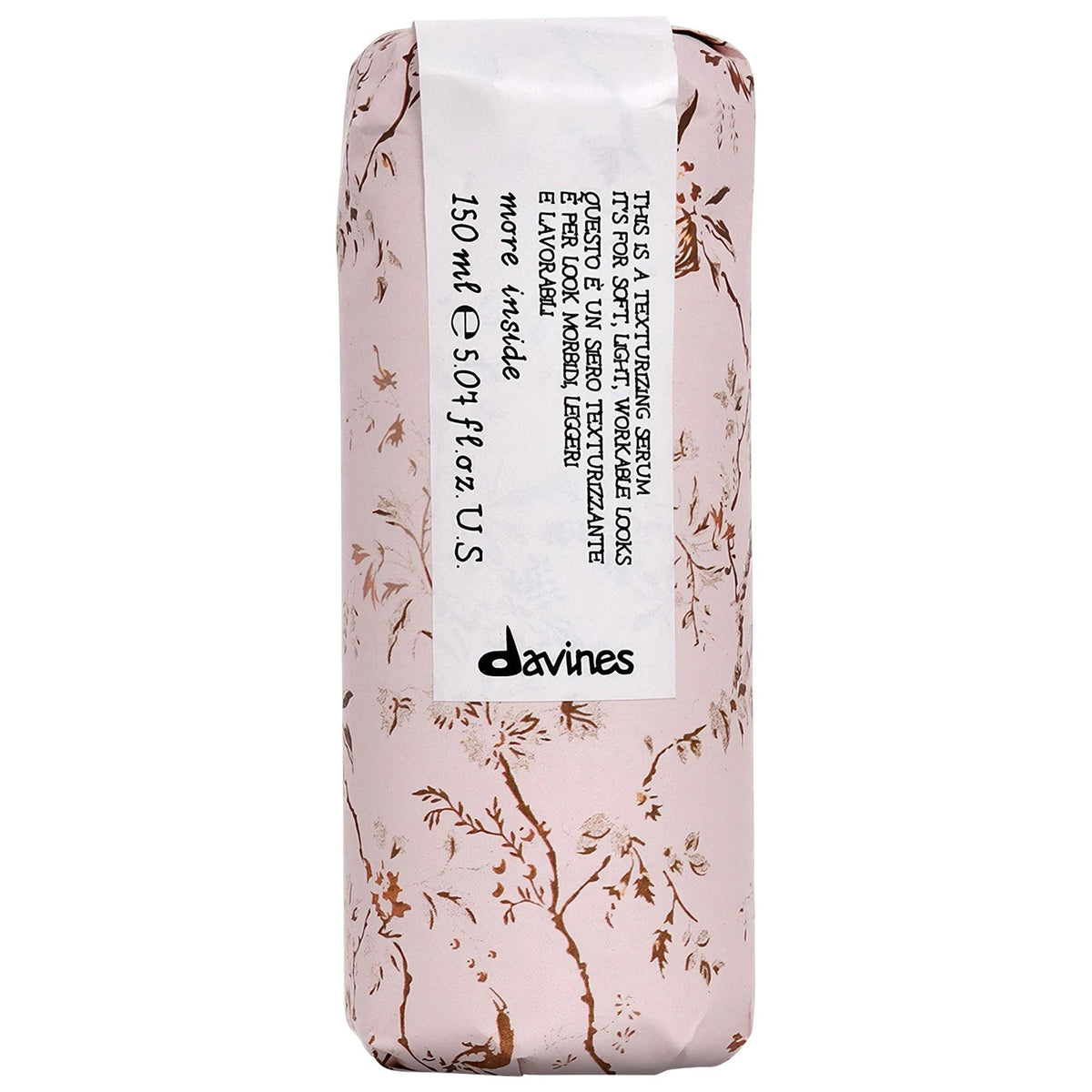 Davines Texturizing Hair Serum - Anti-Frizz, Vegan, Lightweight Hold for Straight, Wavy, Curly & Coily Hair by Beauty Care Bag