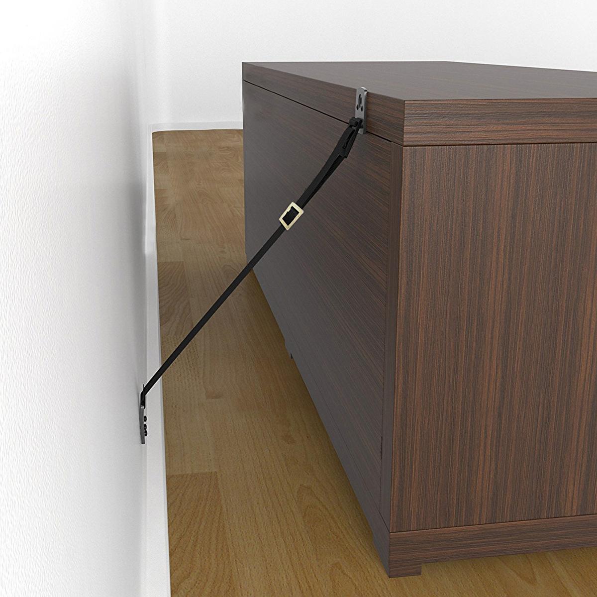 Miny Furniture Safety Anti-Tip Device - Earthquake Safety Device for TV and Furniture Securing by Beauty Care Bag