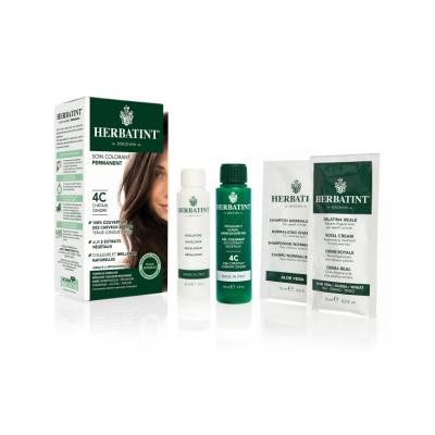 Herbatint Ash Chestnut 4C Hair Dye: Natural, Ammonia-Free Hair Color for Sensitive Scalp & Grey Coverage by Beauty Care Bag