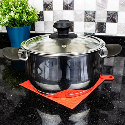 Decobella Silicone Trivet - Heat Resistant, Non-Slip, Compact Kitchen Accessory by Beauty Care Bag