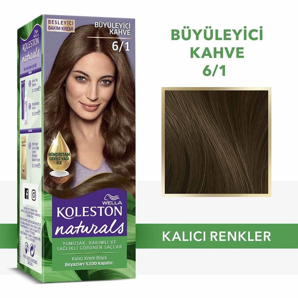 Wella Koleston Naturals Hair Color 6/1 Dark Ash Blonde by Beauty Care Bag