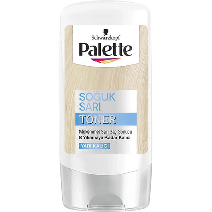 Palette Cold Yellow hair toner for blonde and lightened hair, 150 ml