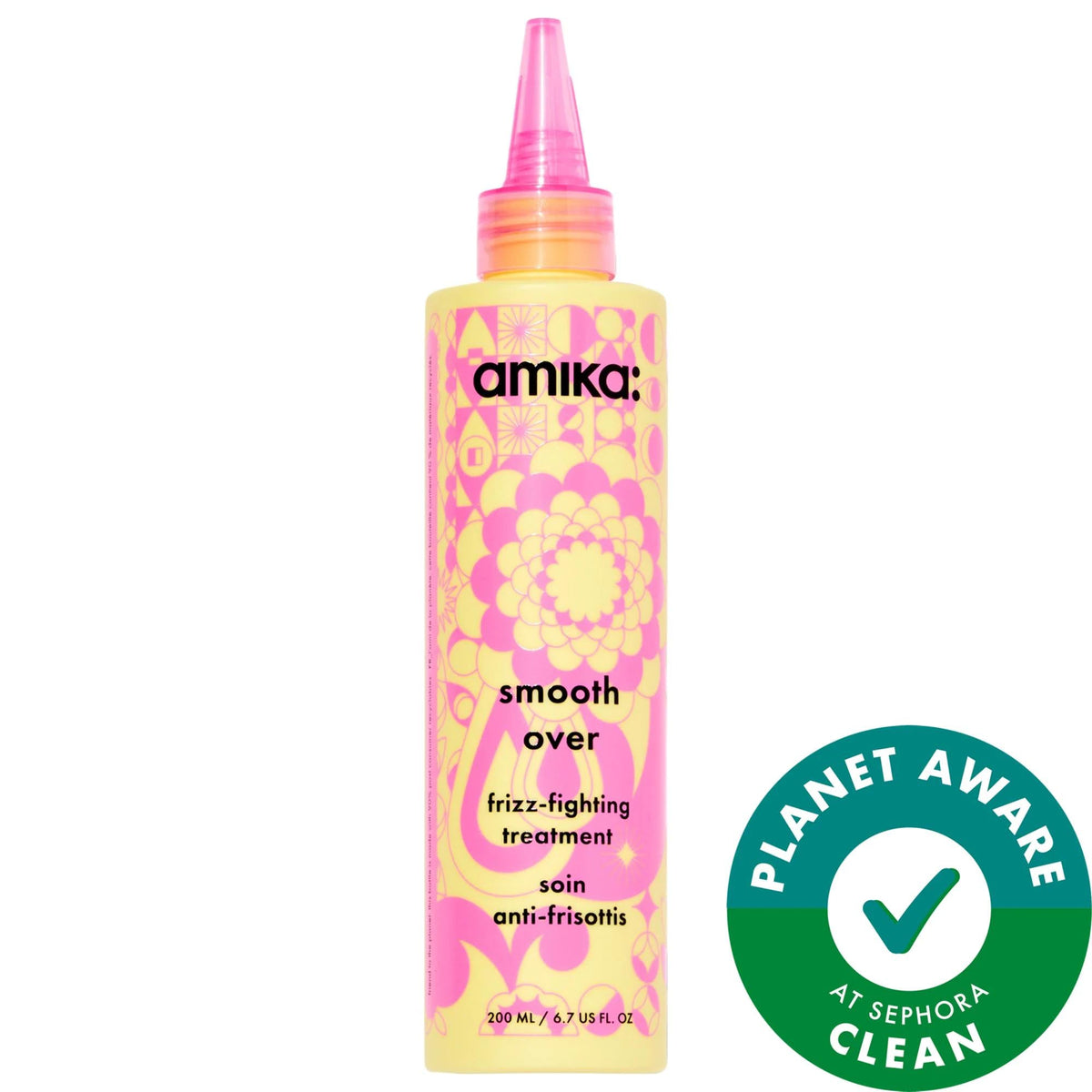 Amika Smooth Over: Frizz-Fighting Hair Treatment Mask - 72-Hour Frizz Control, Glycolic Acid, Vegan & Cruelty-Free Hair Care by Beauty Care Bag