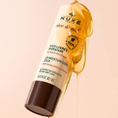Nuxe Reve de Miel: Natural Honey Lip Balm for Dry, Chapped Lips - Moisturizing Lip Stick, Lip Care & Cracked Lip Treatment by Beauty Care Bag