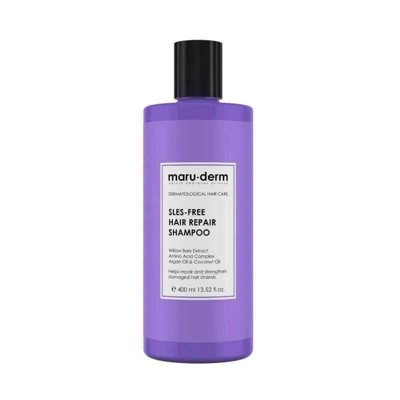 Maruderm Sulfate-Free Hair Repair Shampoo: Strengthens Damaged Hair, Adds Shine & Volume - Argan & Amino Acid Complex by Beauty Care Bag