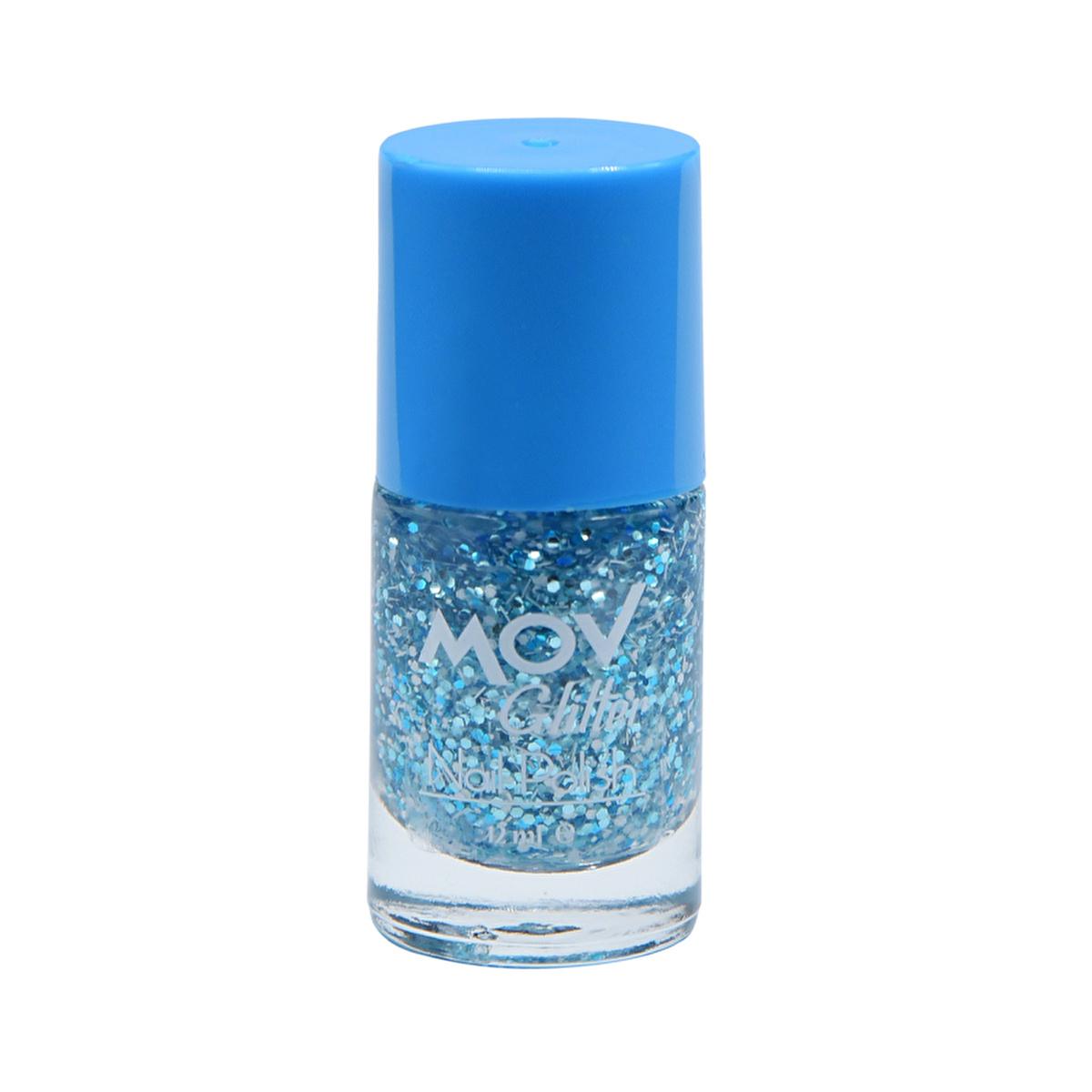 Mov Glitter Nail Polish - Sparkly Nail Art Supplies for Glamorous Nails by Beauty Care Bag