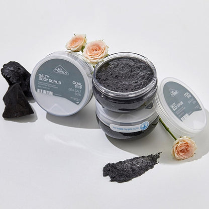 SalTherapy Natural Body Scrub with Charcoal & Salt for Gentle Exfoliation - 300g by Beauty Care Bag
