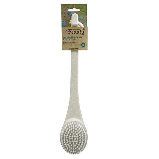 For Your Beauty Body Brush with Wheat Straw Handle - Natural Skincare, Exfoliating & Massage Brush by Beauty Care Bag