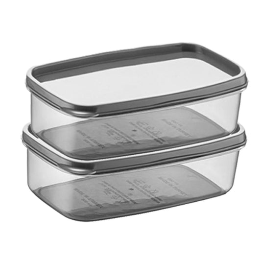 Bee Home: 2-Piece Clear 2900 ml Food Storage Container Set - Durable, Dishwasher Safe, See-Through Kitchen Organization by Beauty Care Bag