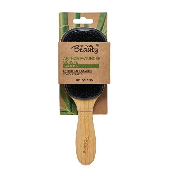 For Your Beauty Bamboo Hair Detangling Brush - Gentle Detangling, Eco-Friendly, Vegan Hair Care by Beauty Care Bag
