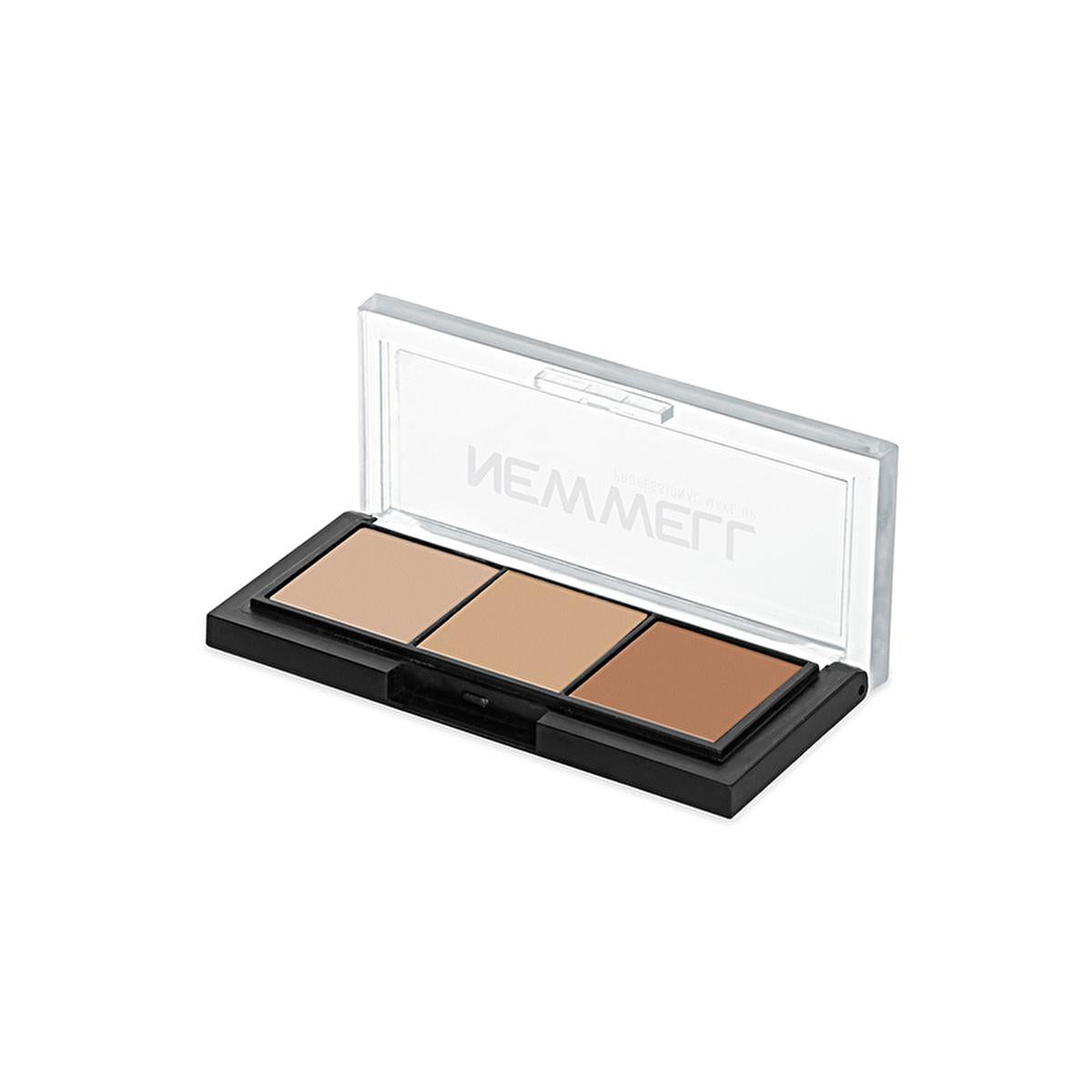New Well Porcelain Makeup Highlighter 3'lŸ Palette: Illuminate, Brighten & Enhance for Radiant Skin by Beauty Care Bag