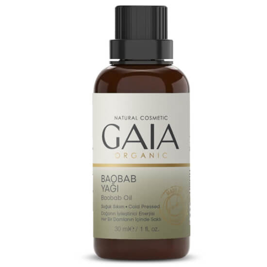 Gaia Organic Cold-Pressed Baobab Oil for Deep Hydration 30 ml by Beauty Care Bag