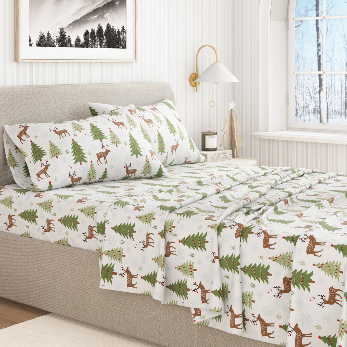 Great Bay Home Boulder Turkish cotton flannel sheet set, view 5