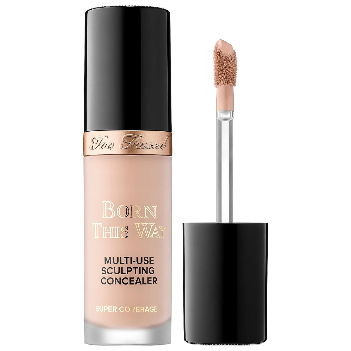 Too Faced Born This Way Super Coverage Multi-Use Concealer - Full Coverage, Hydrating, Vegan & Cruelty-Free Makeup by Beauty Care Bag