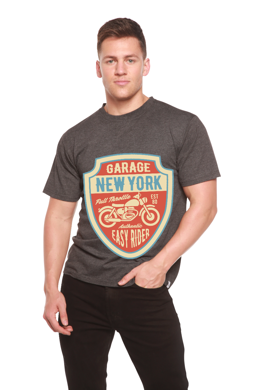 Garage New York men's bamboo graphic T-shirt – view 8