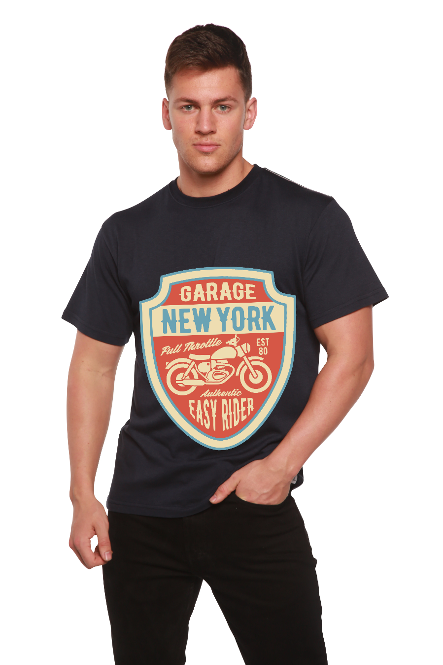 Garage New York men's bamboo graphic T-shirt – view 11