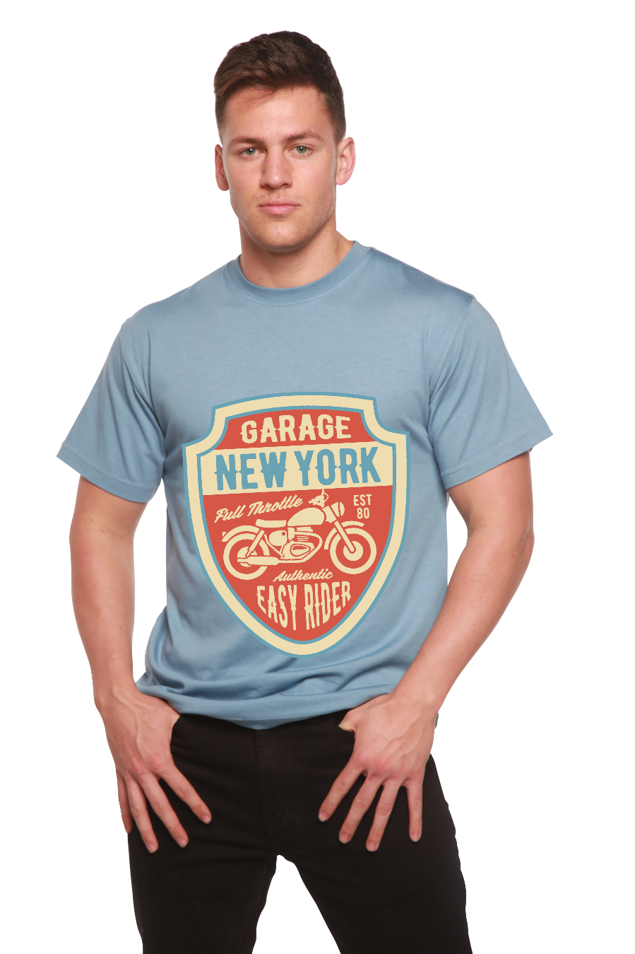 Garage New York men's bamboo graphic T-shirt – view 14