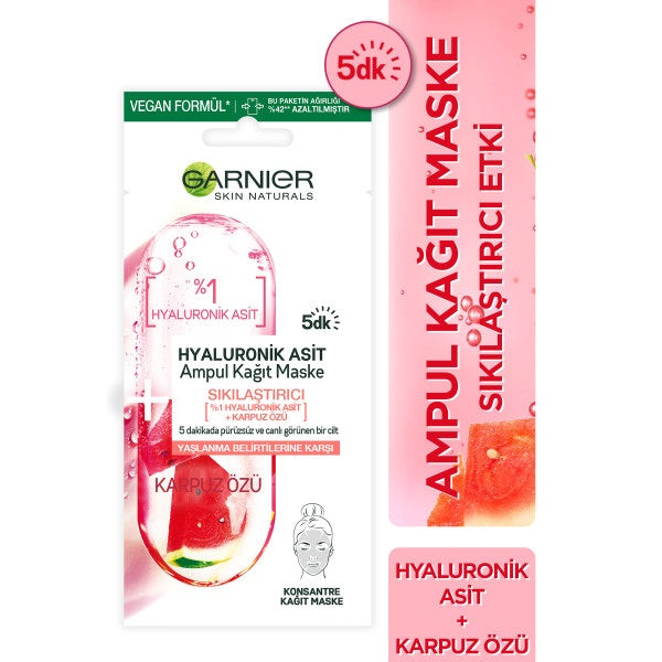 Garnier Hyaluronic Acid Firming Ampoule Sheet Mask 15g by Beauty Care Bag