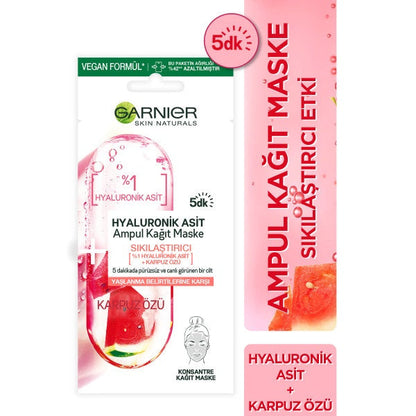 Garnier Hyaluronic Acid Firming Ampoule Sheet Mask 15g by Beauty Care Bag