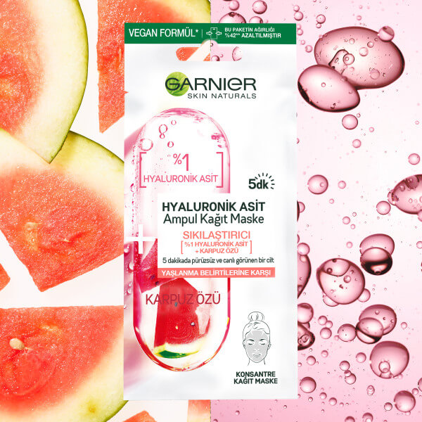 Garnier Hyaluronic Acid Firming Ampoule Sheet Mask 15g by Beauty Care Bag