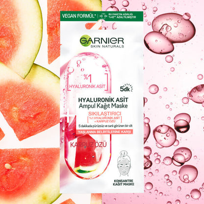 Garnier Hyaluronic Acid Firming Ampoule Sheet Mask 15g by Beauty Care Bag