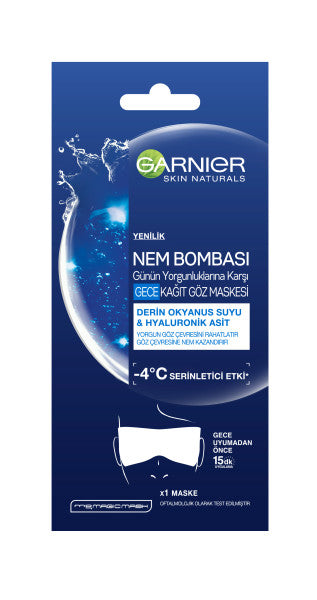 Garnier Moisture Bomb Anti-Fatigue Night Eye Sheet Mask by Beauty Care Bag