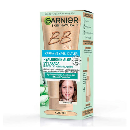 Garnier Hyaluronic Aloe BB Cream for Oily Skin Light 40ml by Beauty Care Bag