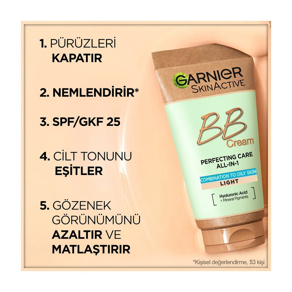 Garnier Hyaluronic Aloe BB Cream for Oily Skin Light 40ml by Beauty Care Bag