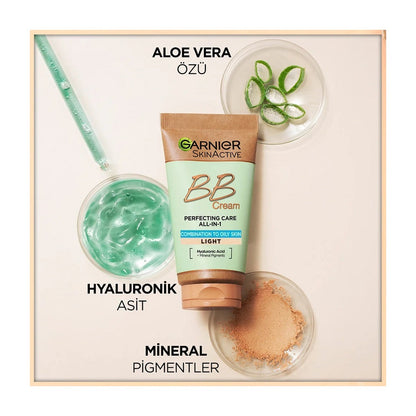 Garnier Hyaluronic Aloe BB Cream for Oily Skin Light 40ml by Beauty Care Bag