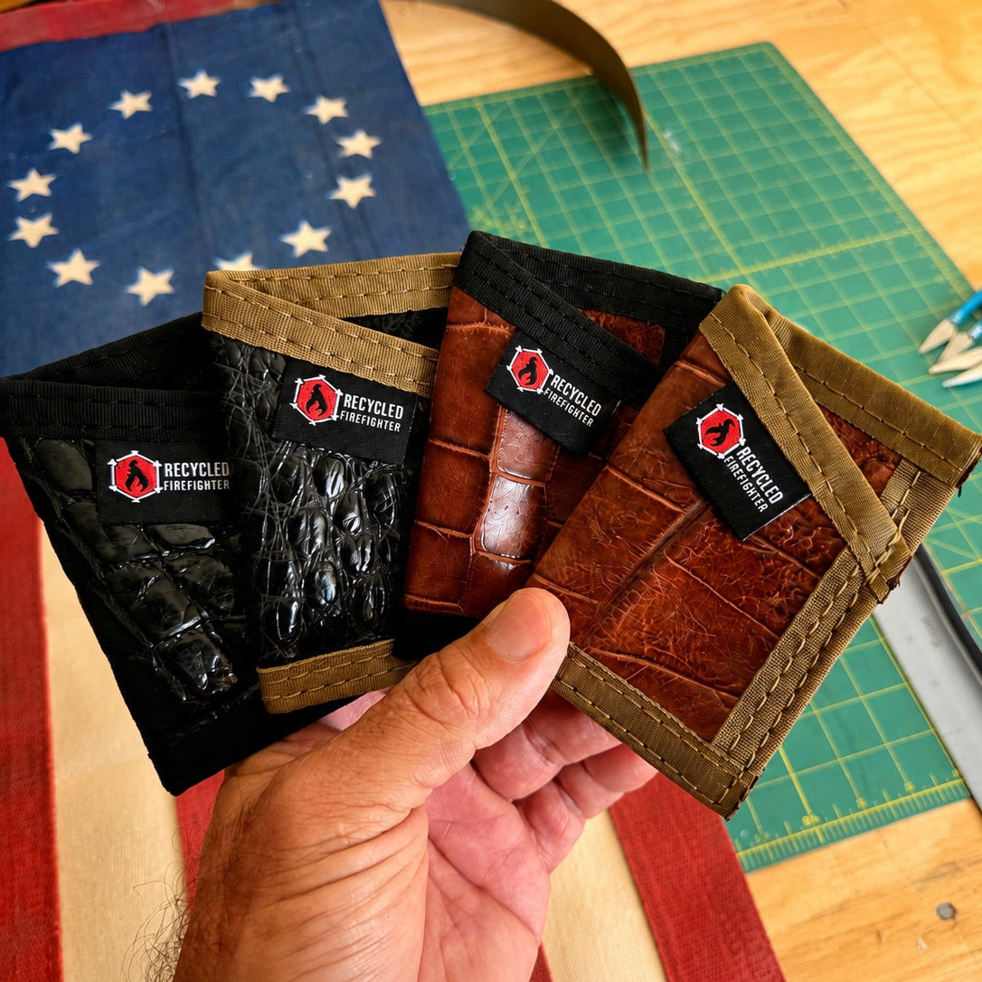 Sergeant Wallet - Slim Gator Edition by Recycled Firefighter