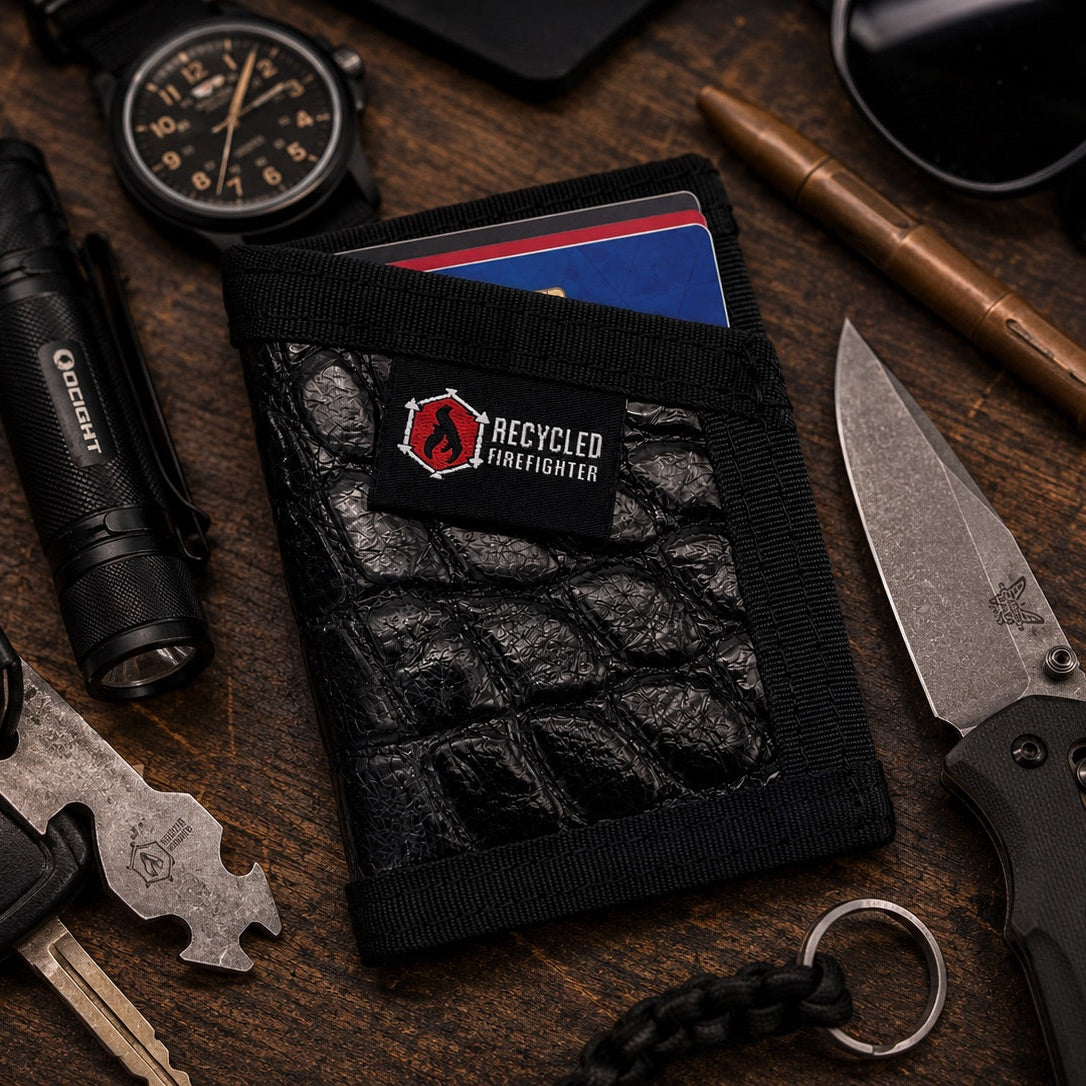 Sergeant Wallet - Slim Gator Edition by Recycled Firefighter
