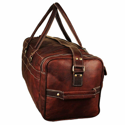Traveler Weekender Duffle by Classy Leather Bags