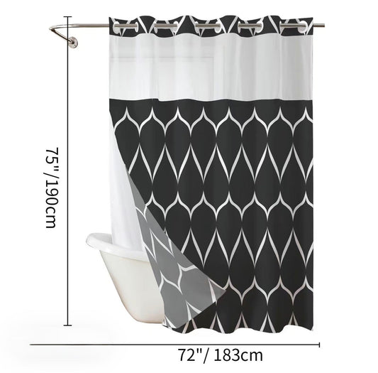 GeoWave Shower CurtainTorqelo.com