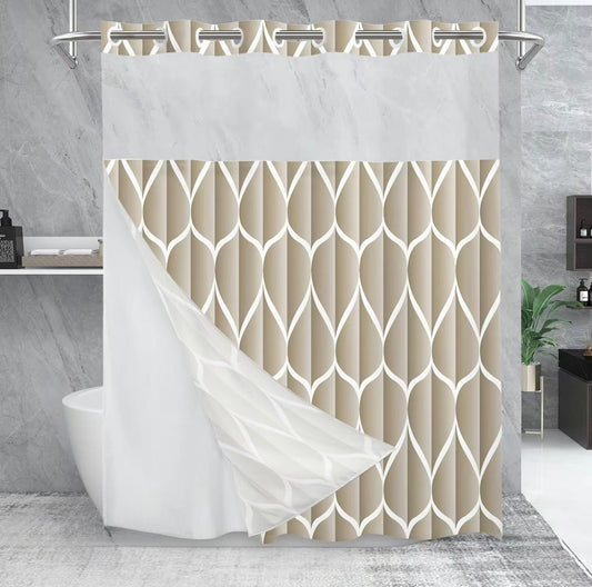 GeoWave Shower CurtainTorqelo.com