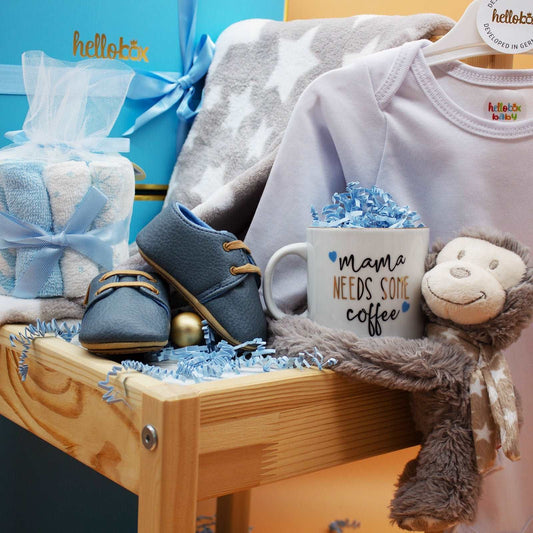 Hellobox Geschenke für neugeborene mit Babydecke, Kuscheltier (17 by Byzantium Oscar