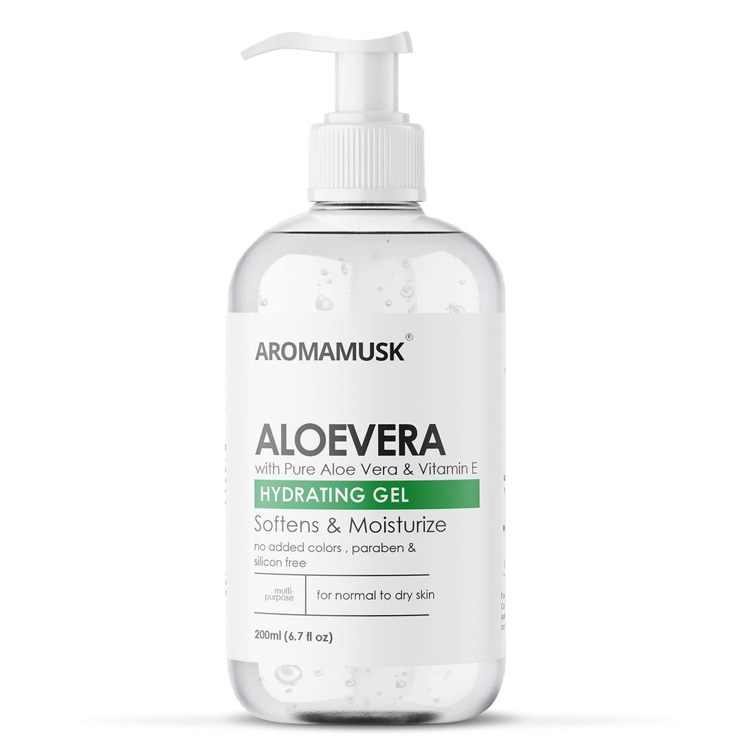 Aloe Vera Gel For Face, with Pure Aloe Vera & Vitamin E for Skin and by Coral Amphitryon
