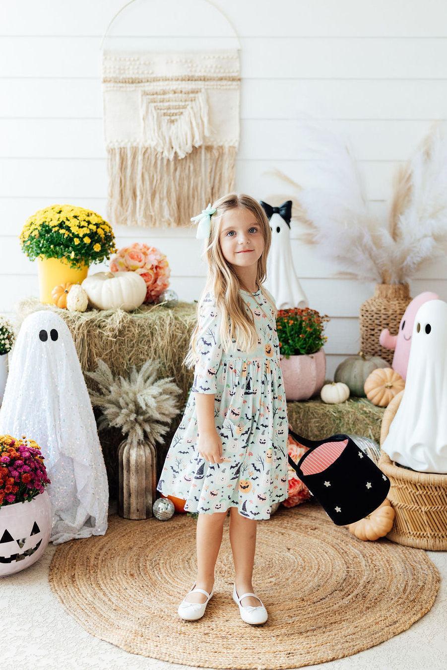 Ghouls Rule 3/4 Sleeve Pocket Twirl DressTwirl Dress - 3/4 - PocketTorqelo.com