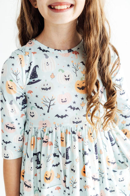 Ghouls Rule 3/4 Sleeve Pocket Twirl DressTwirl Dress - 3/4 - PocketTorqelo.com
