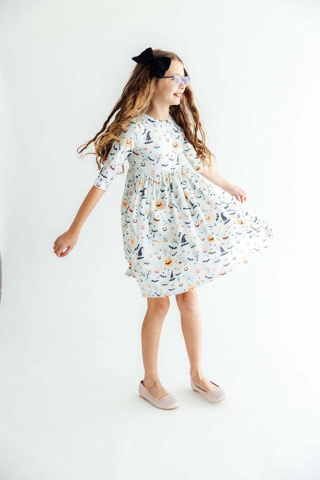 Ghouls Rule 3/4 Sleeve Pocket Twirl DressTwirl Dress - 3/4 - PocketTorqelo.com
