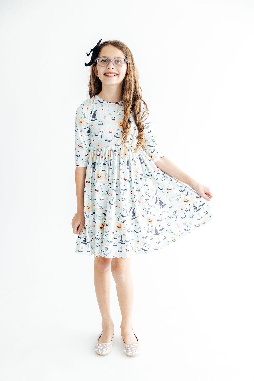 Ghouls Rule 3/4 Sleeve Pocket Twirl DressTwirl Dress - 3/4 - PocketTorqelo.com