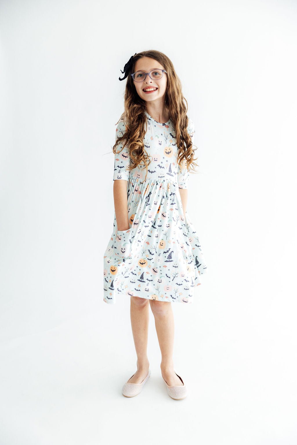 Ghouls Rule 3/4 Sleeve Pocket Twirl DressTwirl Dress - 3/4 - PocketTorqelo.com