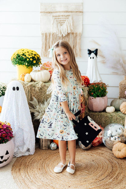 Ghouls Rule 3/4 Sleeve Pocket Twirl DressTwirl Dress - 3/4 - PocketTorqelo.com