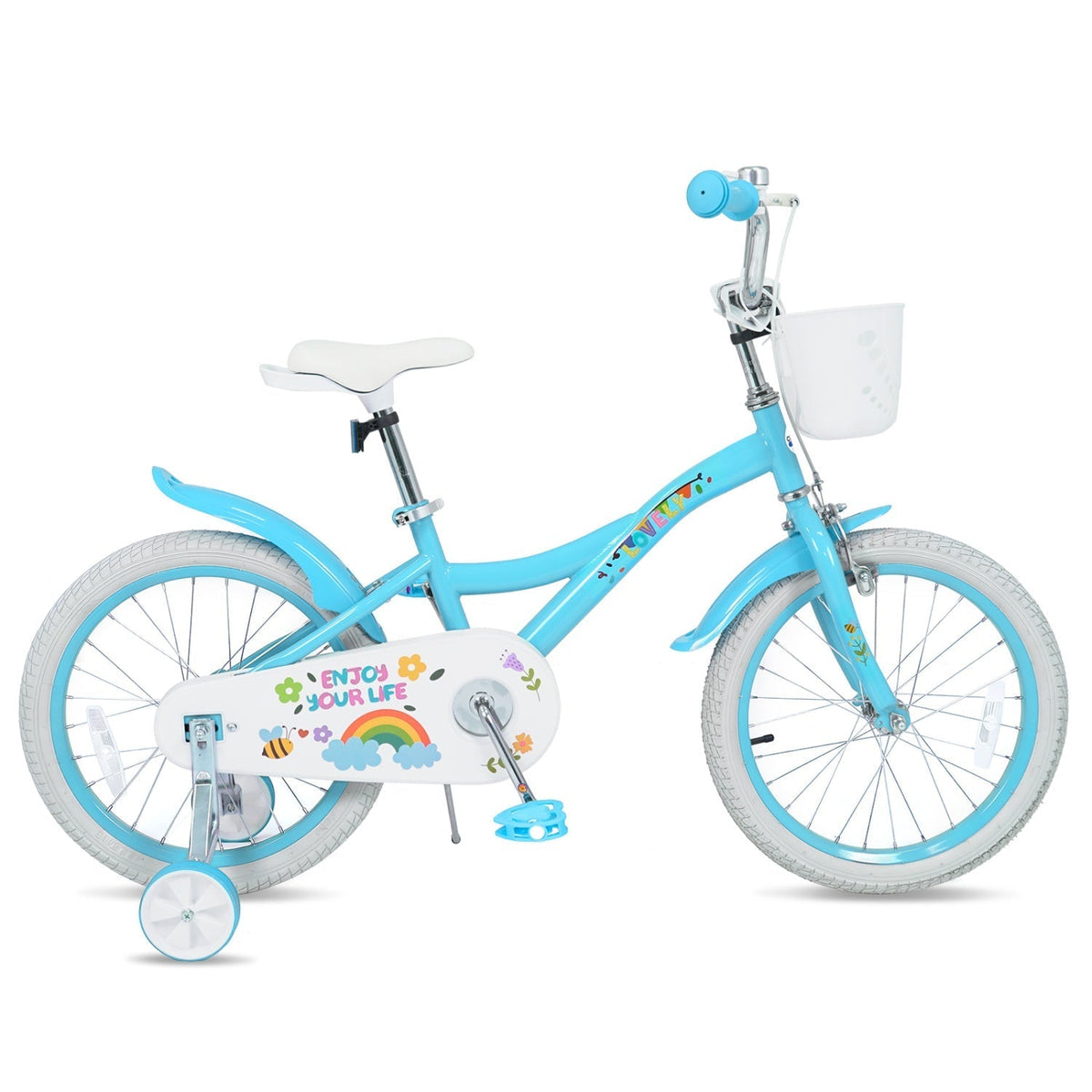 Girls Bike 12-18 Inch with Training Wheels and BasketKids BikeTorqelo.com