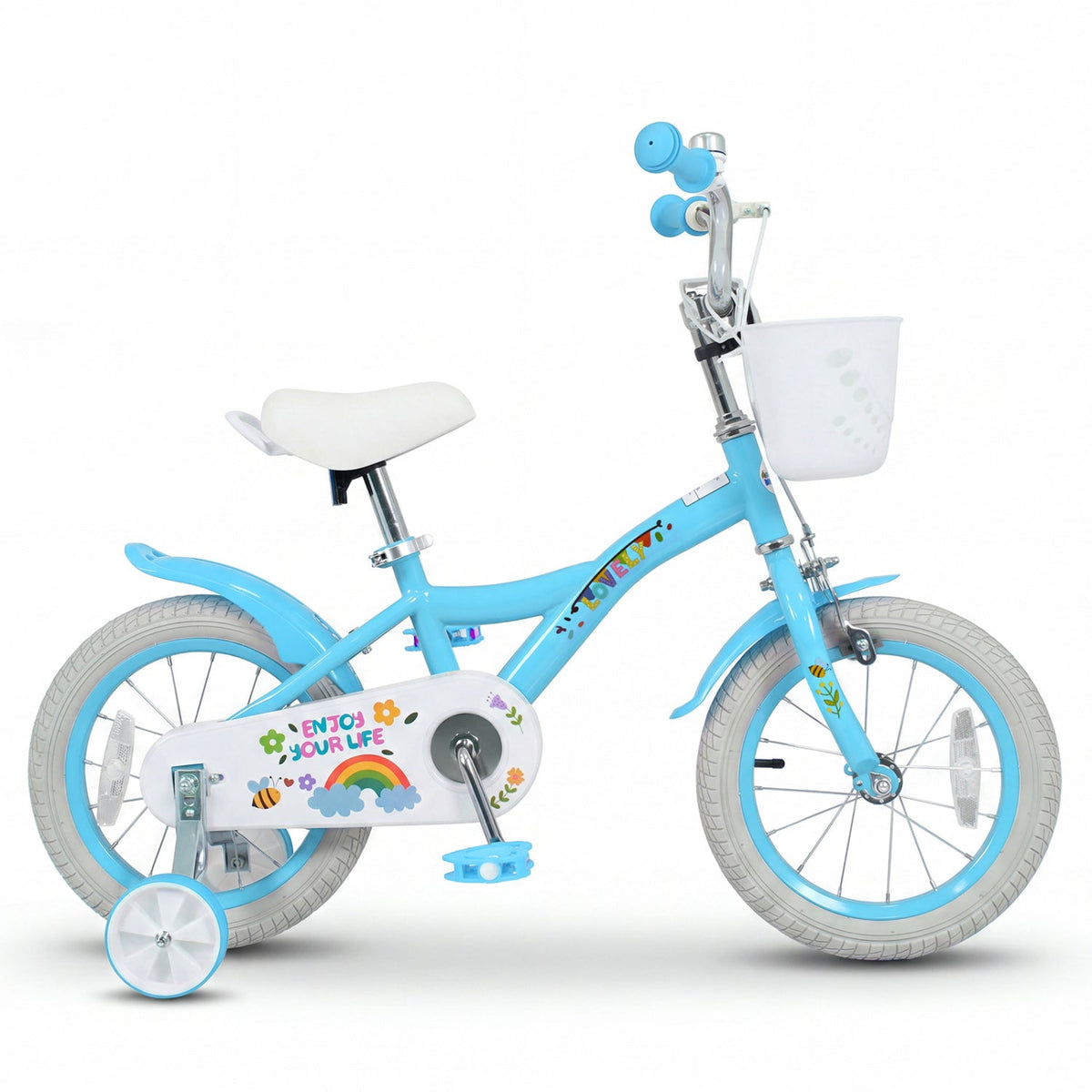 Girls Bike 12-18 Inch with Training Wheels and BasketKids BikeTorqelo.com